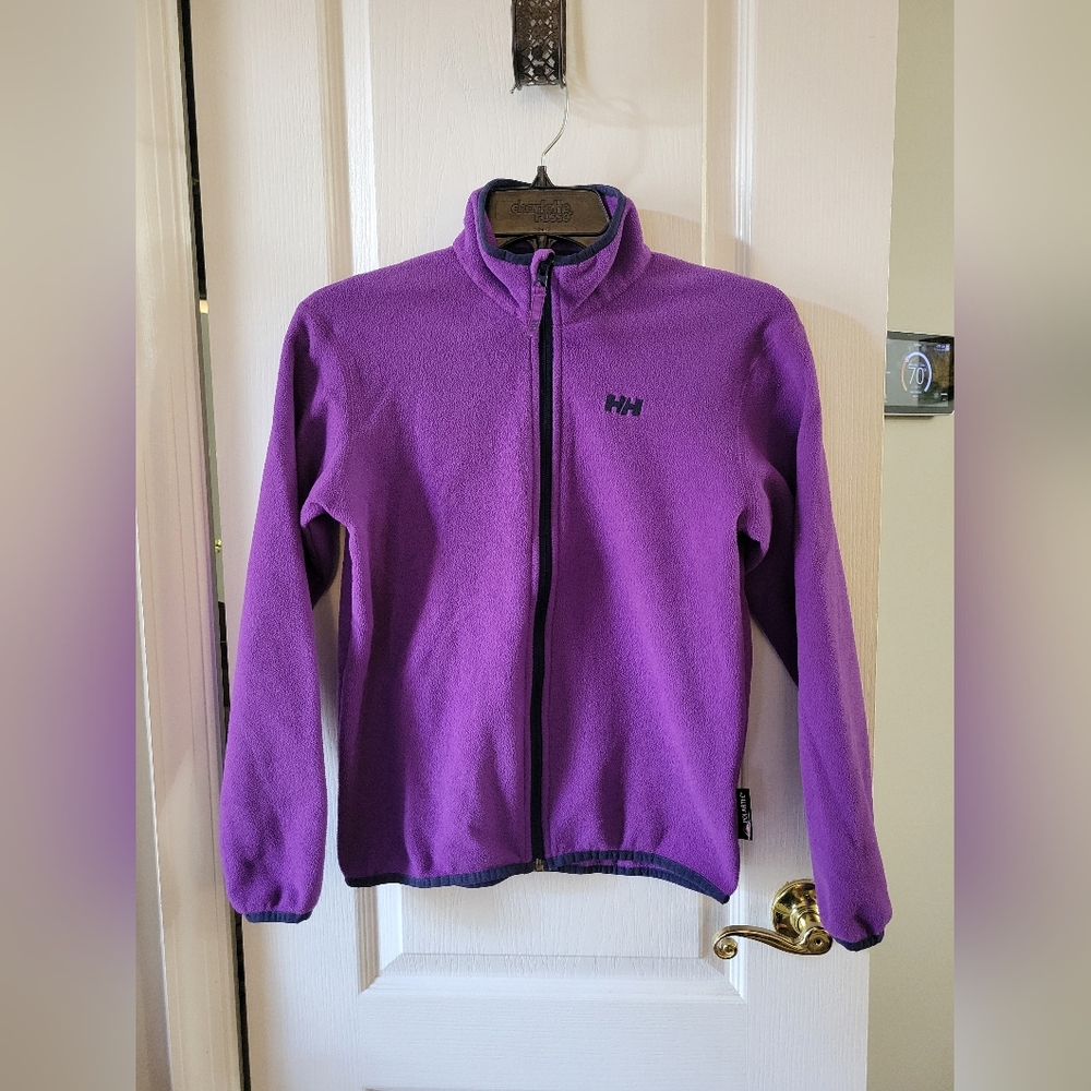 Helly Hansen Juniors' Daybreaker Fleece Jacket Purple Girl's Size 12 Lightweight